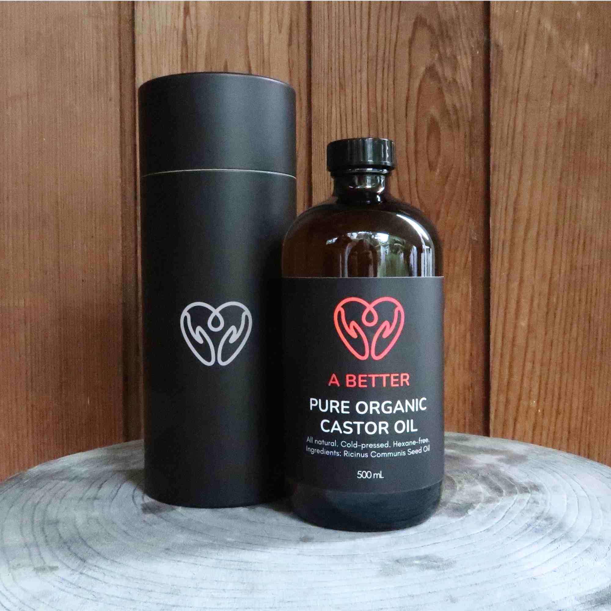 Pure Organic Castor Oil - Amber Glass Bottle